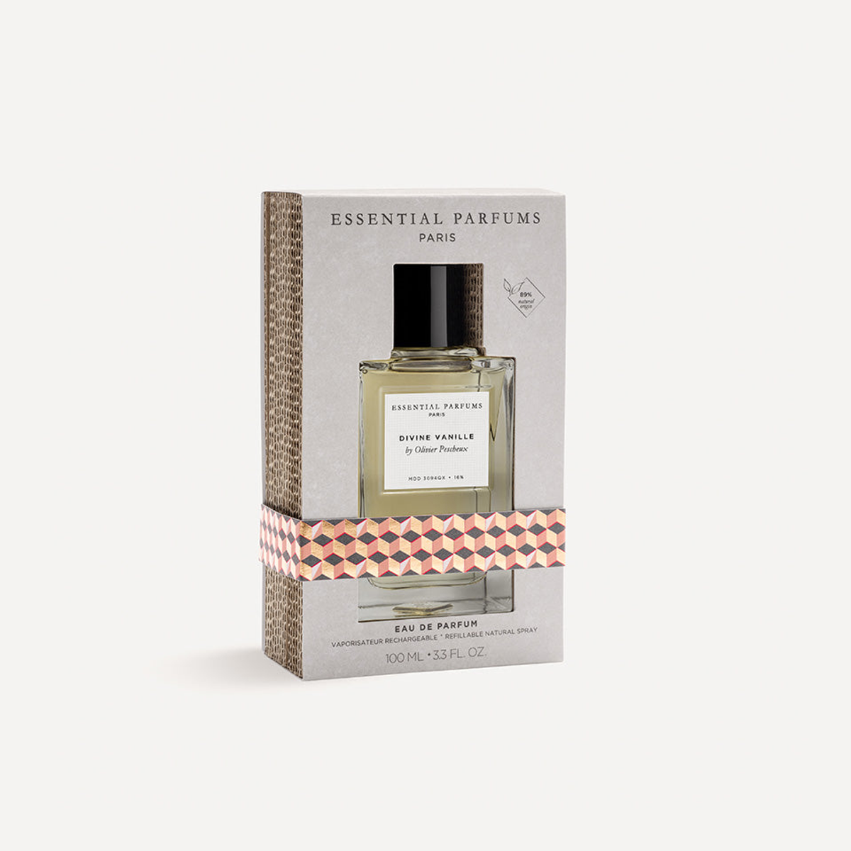 Official Essential Parfums Divine Vanille 100ml bottle in retail packaging