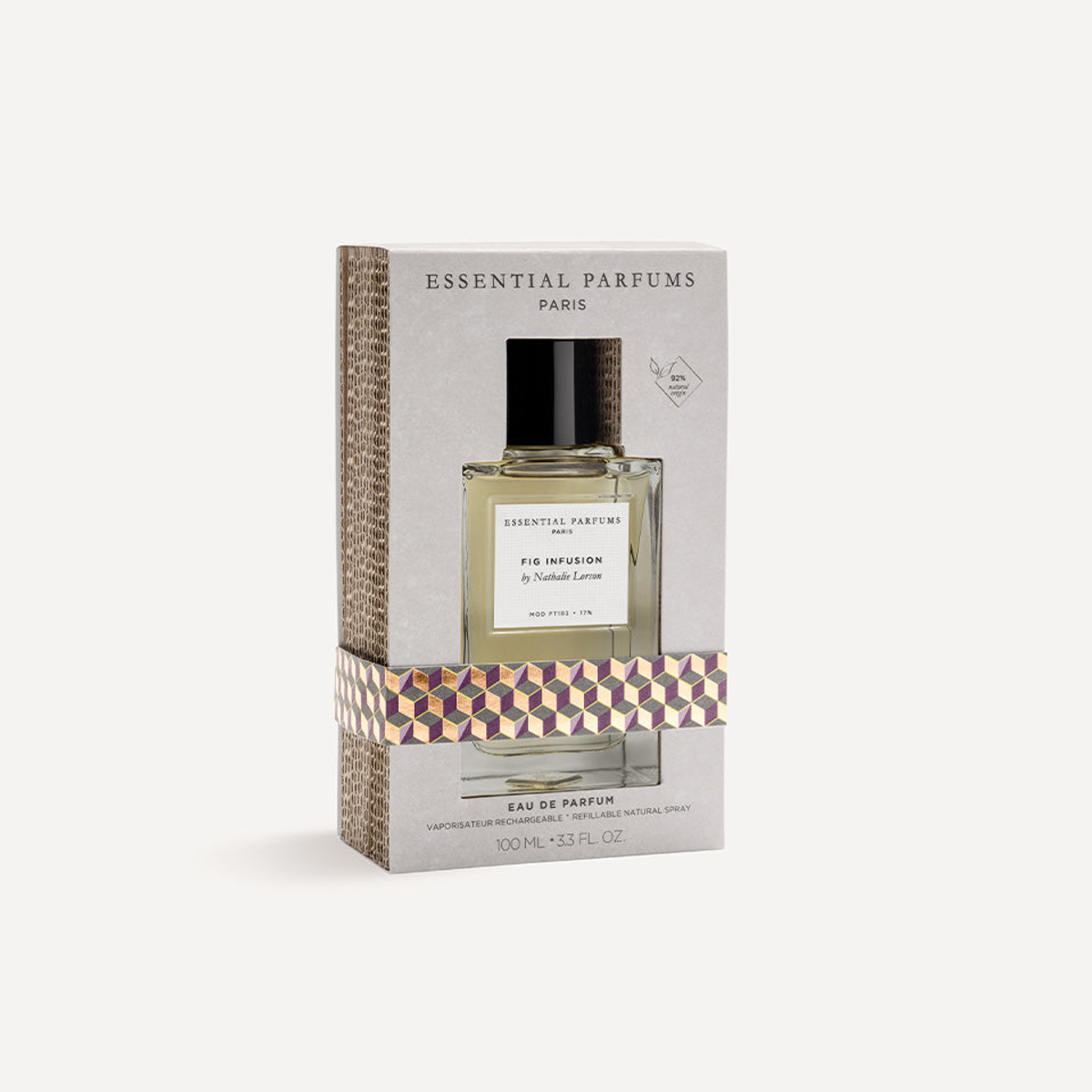 Official Essential Parfums Fig Infusion 100ml bottle in retail packaging