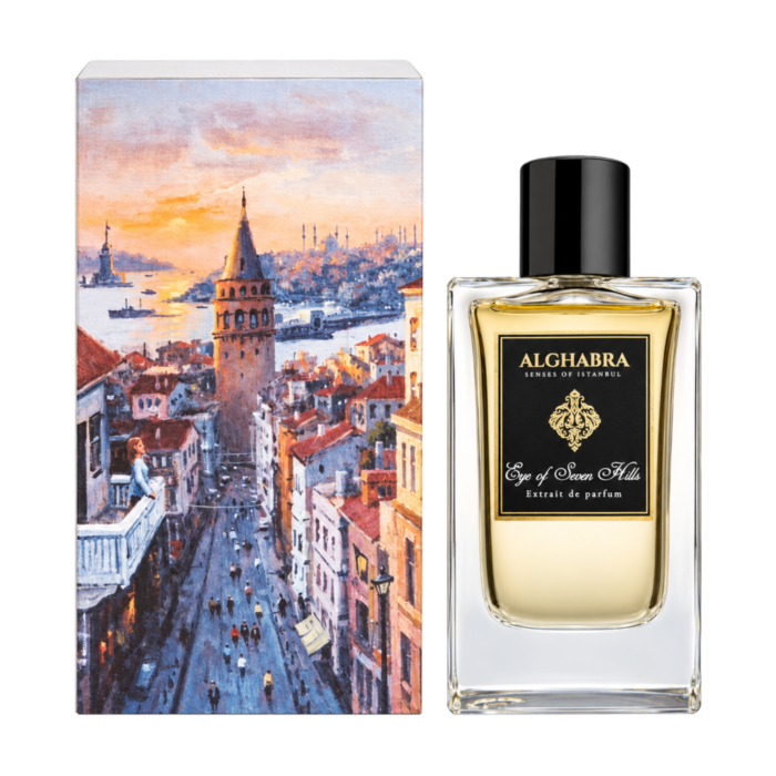 Alghabra Eye of Seven Hills 50ml bottle and box