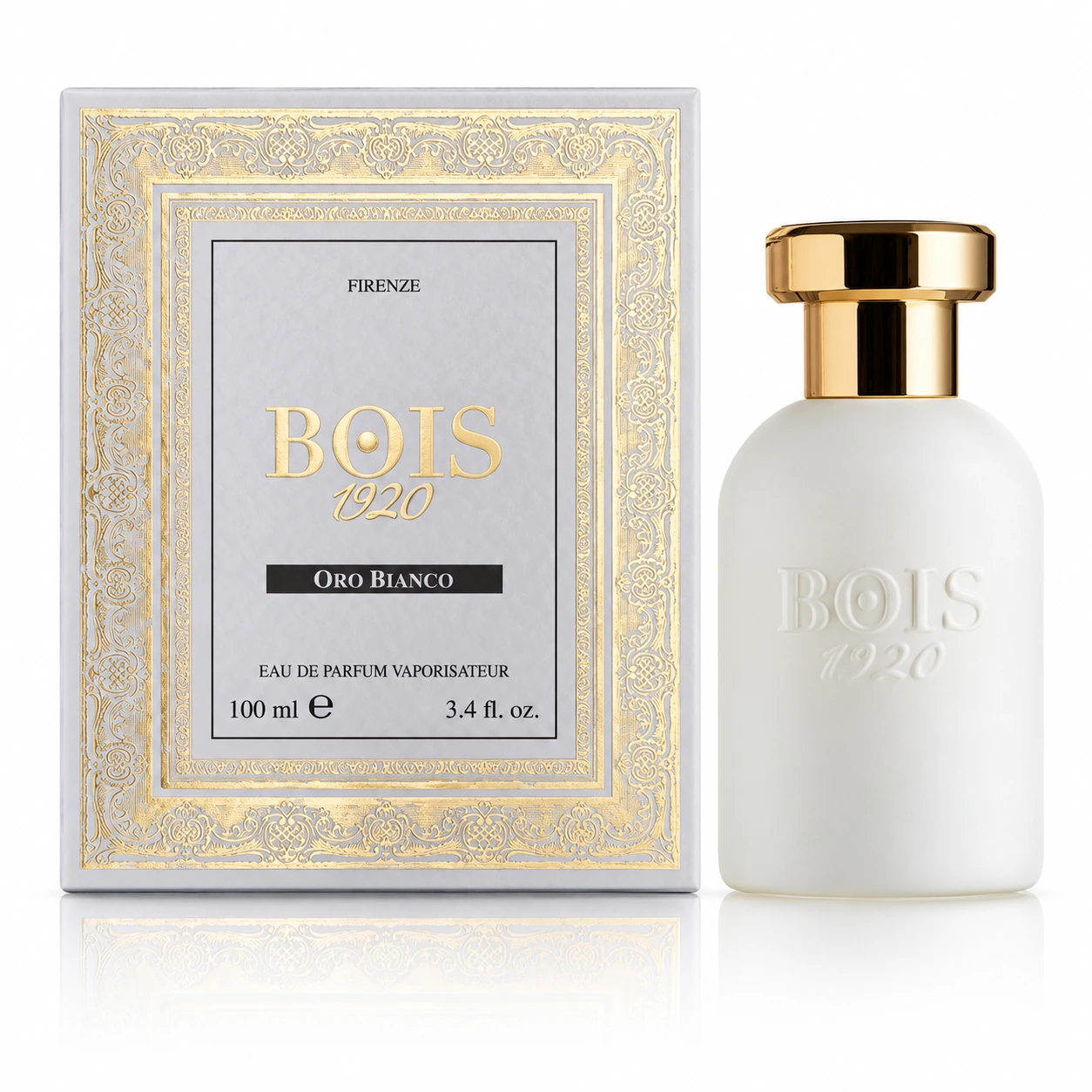 Bois 1920 Oro Bianco Eau de Parfum 100ml bottle and box