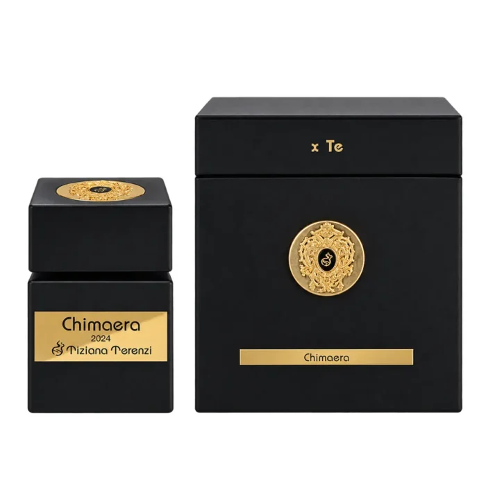 Tiziana Terenzi Chimaera Extrait de Parfum 100ml bottle and matching packaging
