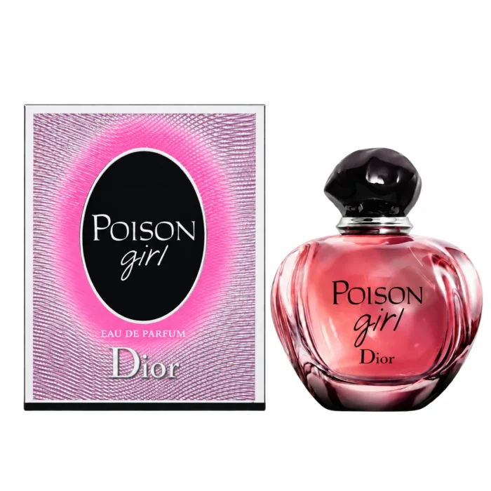 Christian Dior Poison Girl Eau de Parfum bottle and carton on a white background