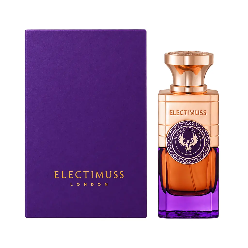 Electimuss Gladiator Oud Extrait de Parfum 100ml bottle and box