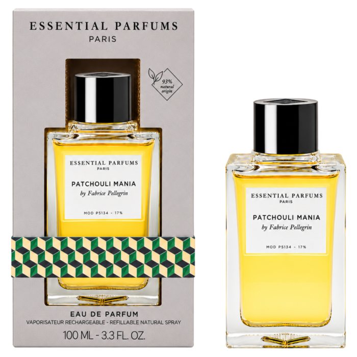 Essential Parfums Patchouli Mania 100ml bottle and box