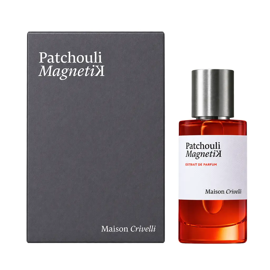 Maison Crivelli Patchouli Magnetik Extrait de Parfum 50ml bottle and box