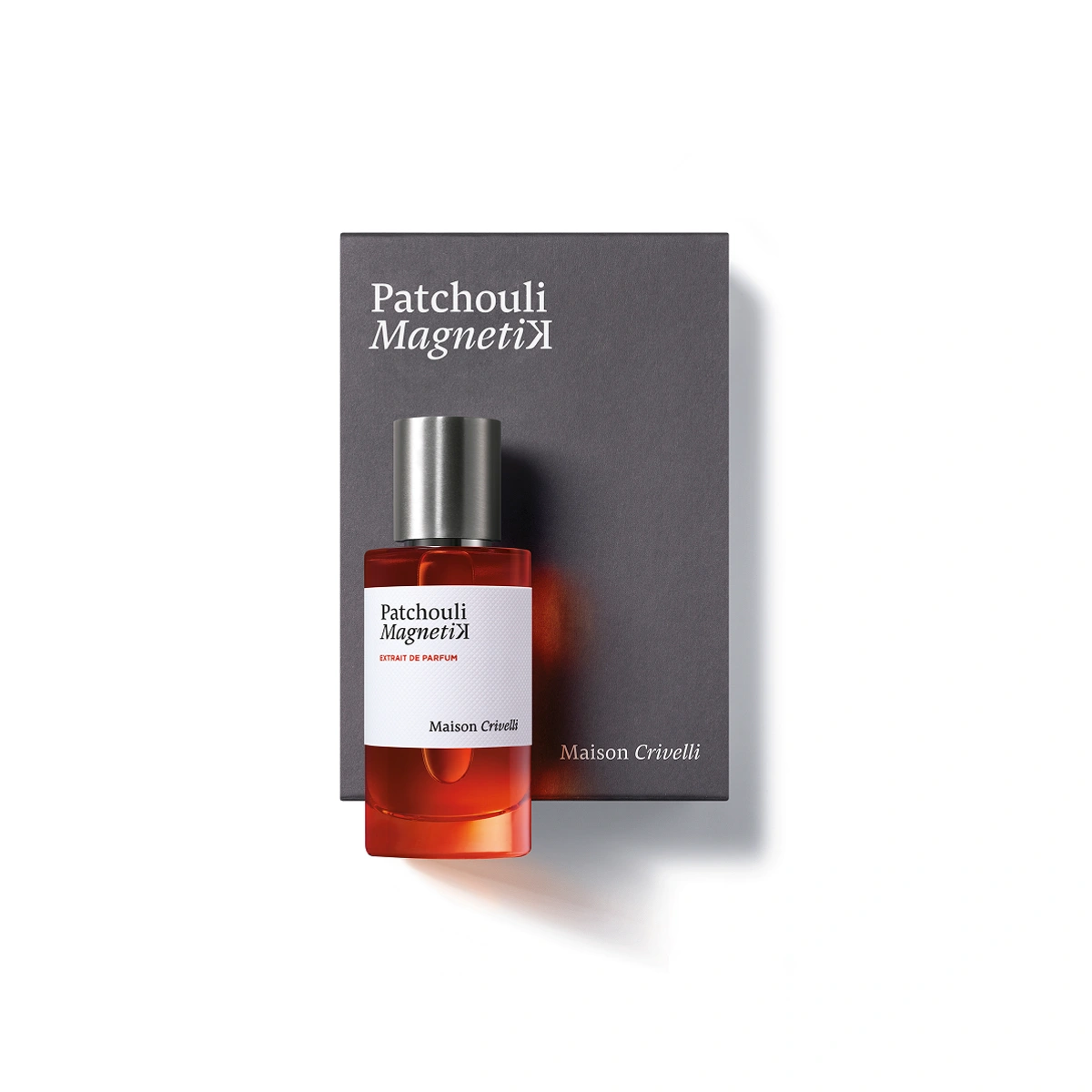 Maison Crivelli Patchouli Magnetik Extrait de Parfum 50ml bottle and box