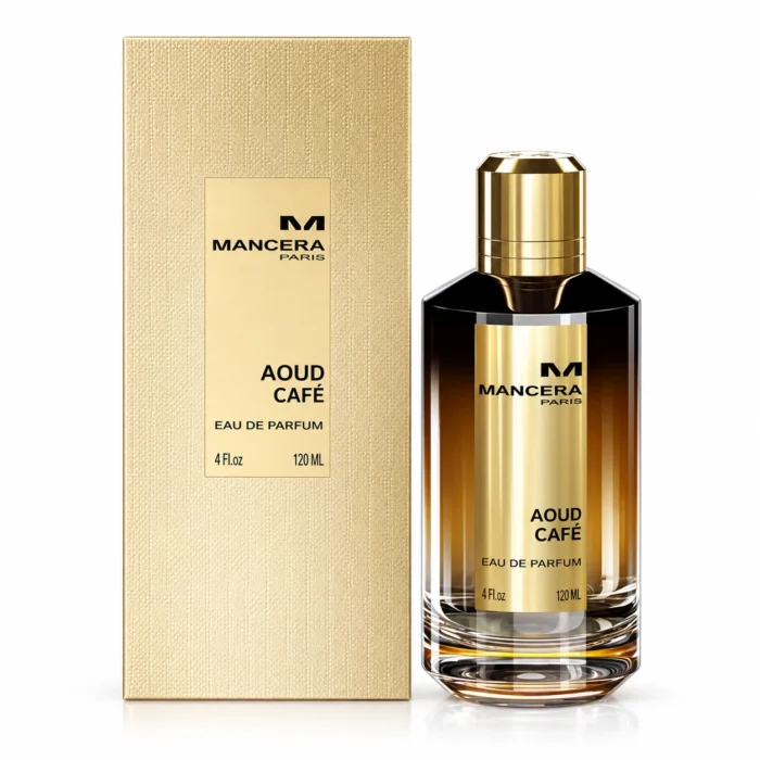 Mancera Aoud Café Eau de Parfum 120ml bottle and box