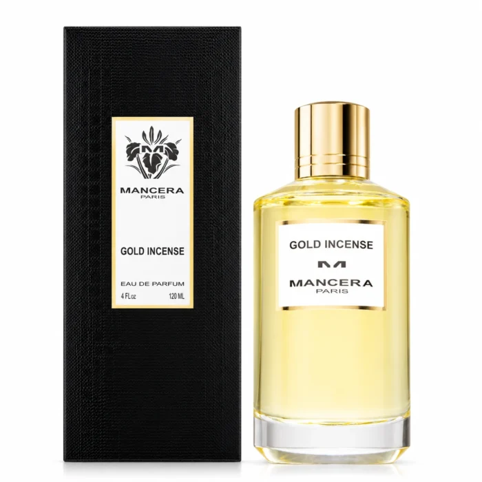 Mancera Gold Incense Eau de Parfum 120ml bottle and box
