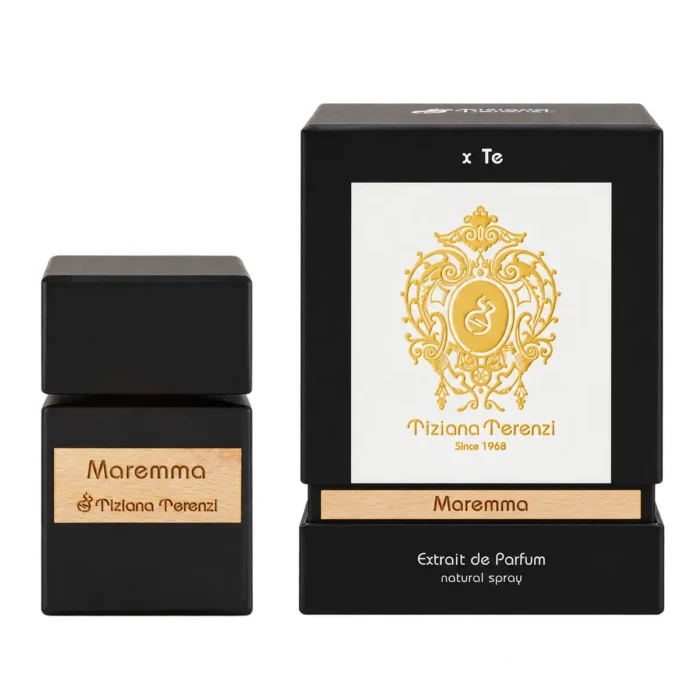Tiziana Terenzi Maremma Extrait de Parfum 100ml bottle and matching packaging