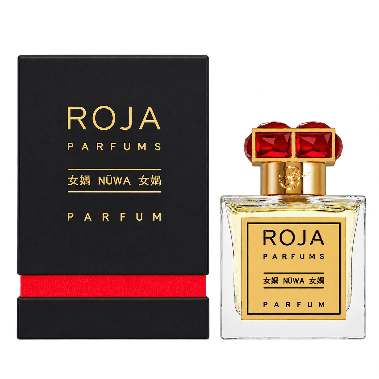Roja Parfums Nuwa Parfum 100ml bottle and black presentation case