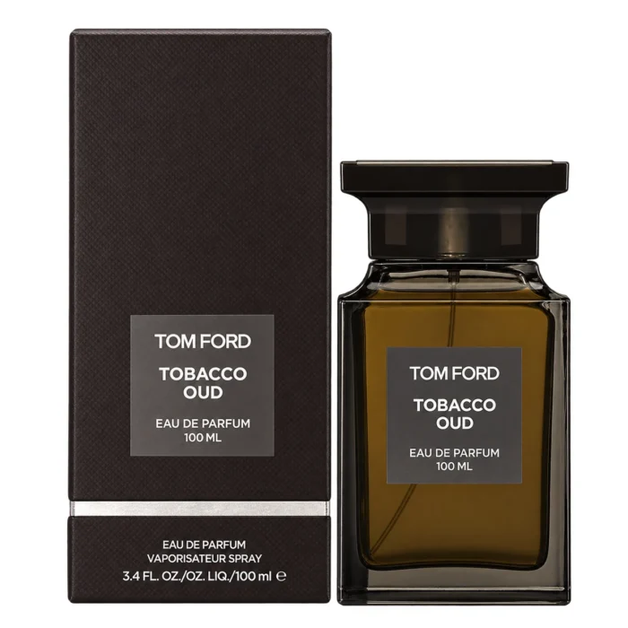 Tom Ford Tobacco Oud Eau de Parfum 100ml bottle and box on white