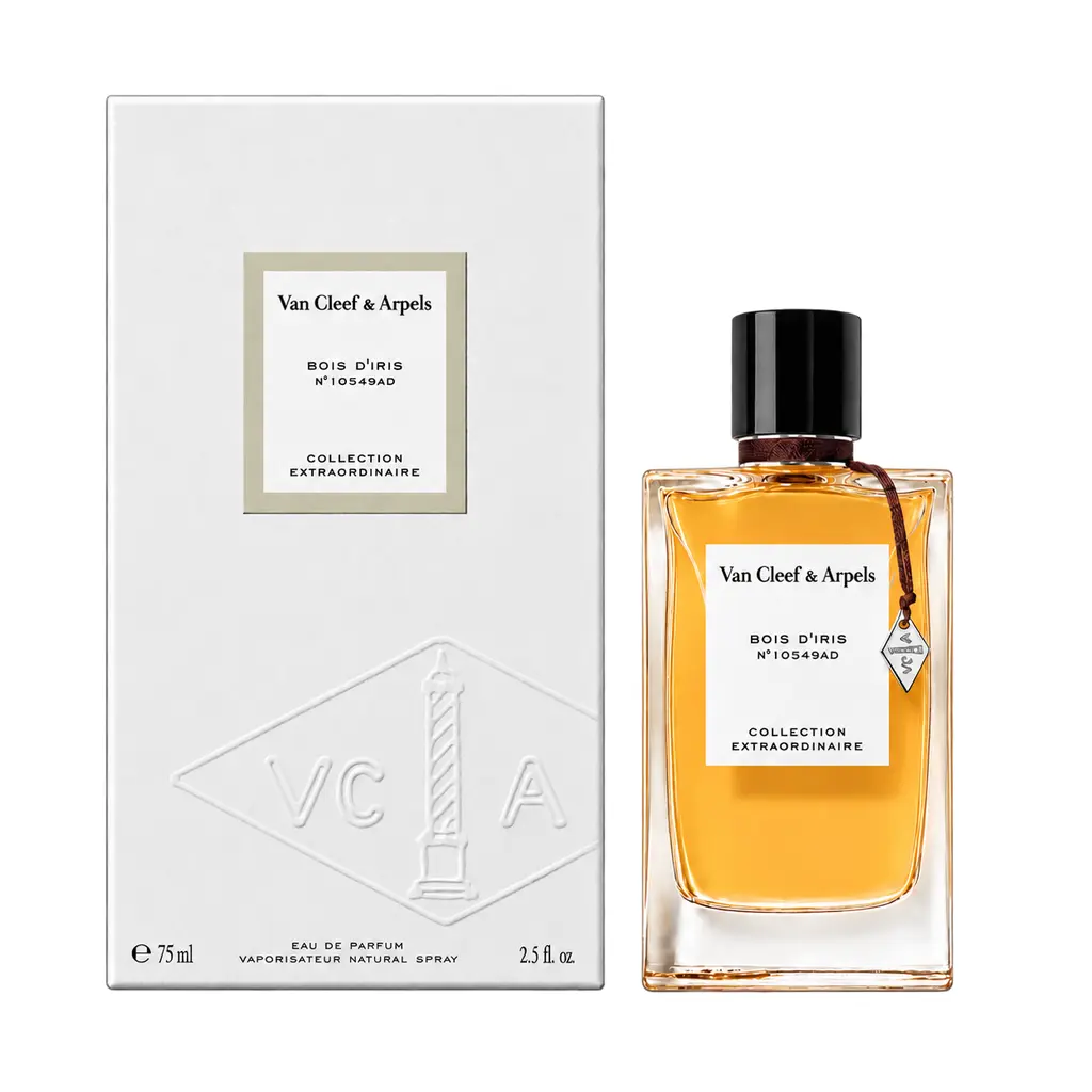 Van Cleef & Arpels Bois d’Iris Eau de Parfum 75ml bottle and box