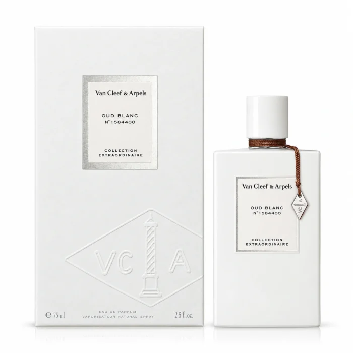 Van Cleef & Arpels Oud Blanc Eau de Parfum 75ml bottle and box