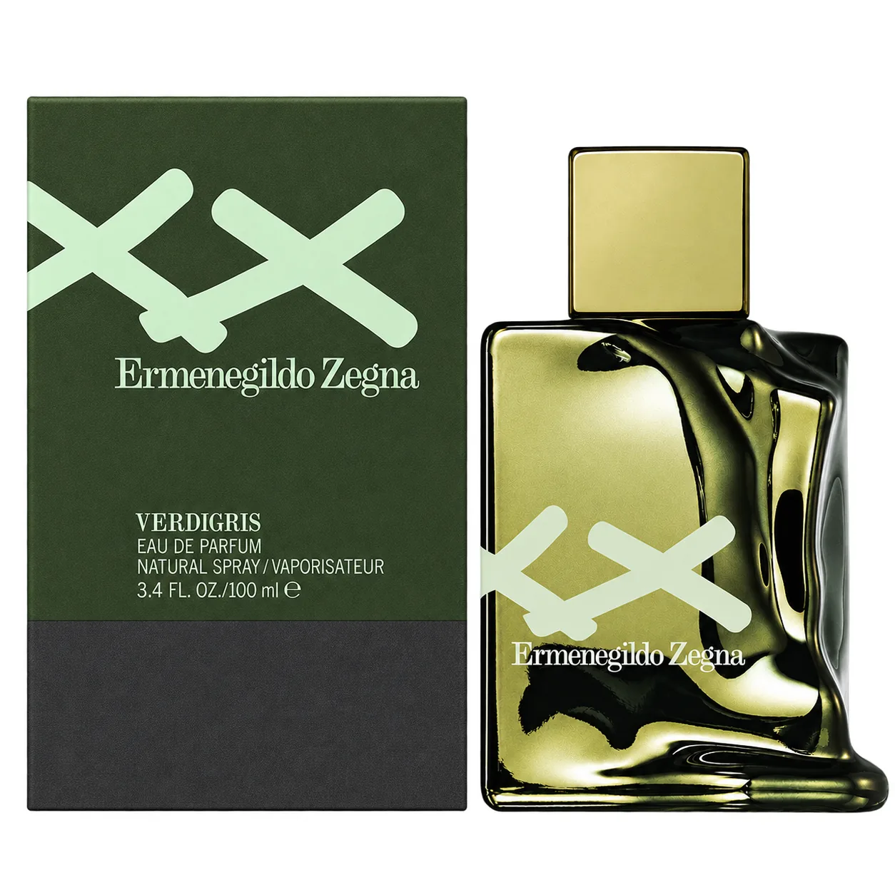 Zegna XXX Verdigris EDP 100ml bottle and retail box